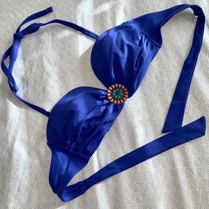 Blue Multi Way Bikini Top